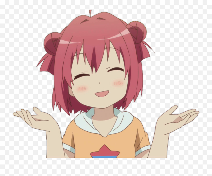 Anime Girl Shrug Transparent Emoji,Anime Shrug Emoji - free transparent