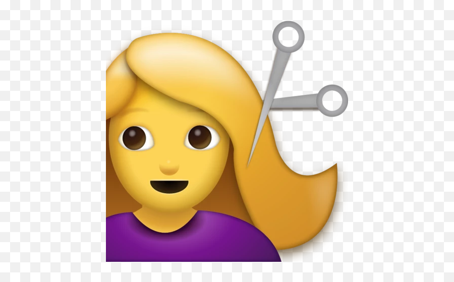 Girl Getting Haircut Emoji Download Ios - Haircut Emoji Png,Apple Emojis