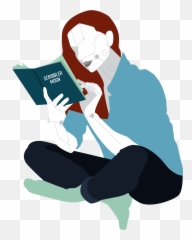 The Future Of Language - Illustration Person Crossed Legs Reading Emoji