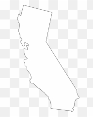 California State Map Geography Usa - Black And White Clipart Emoji