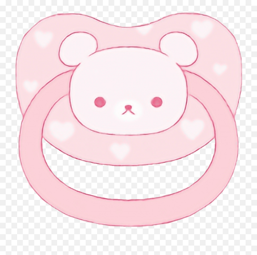 Paci Pacifier Pink Bear Cute Cglre Ageregression Agere - Pacifier Emoji,Pacifier Emoji