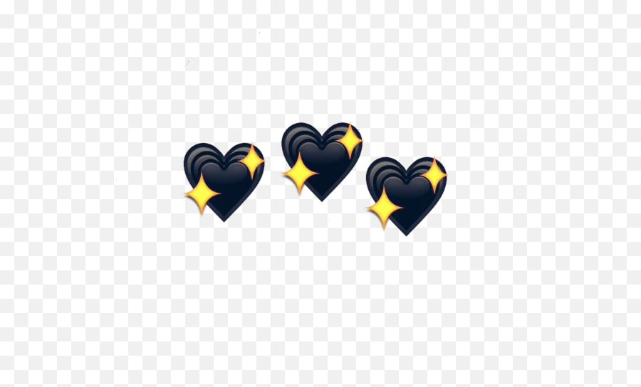 Emoji Snapchat Heart - Emoji Iphone Love Hitam,Yellow Heart Emoji Snapchat