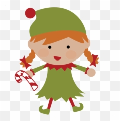 Elf Clipart Cartoon - Cute Christmas Emoji