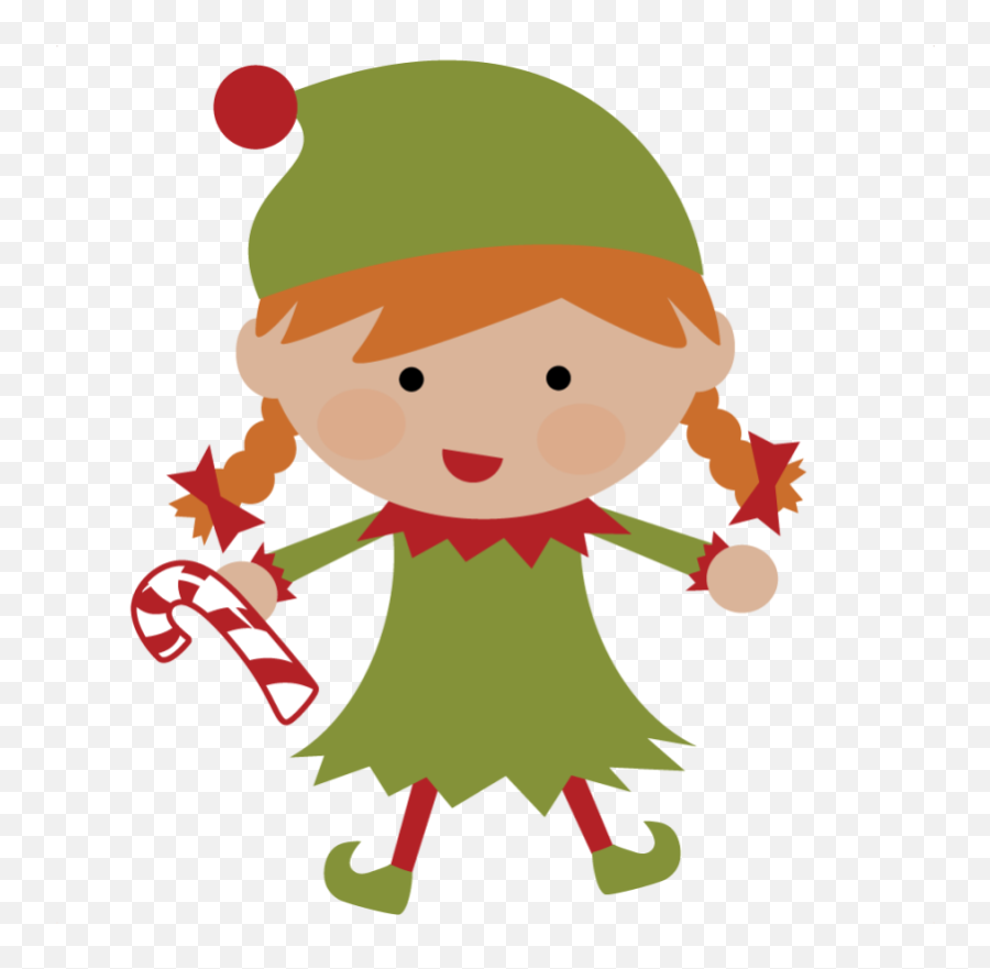 Elf Clipart Cartoon Elf Elf Cartoon - Cute Elf Christmas Clipart Emoji,Christmas Elf Emoji