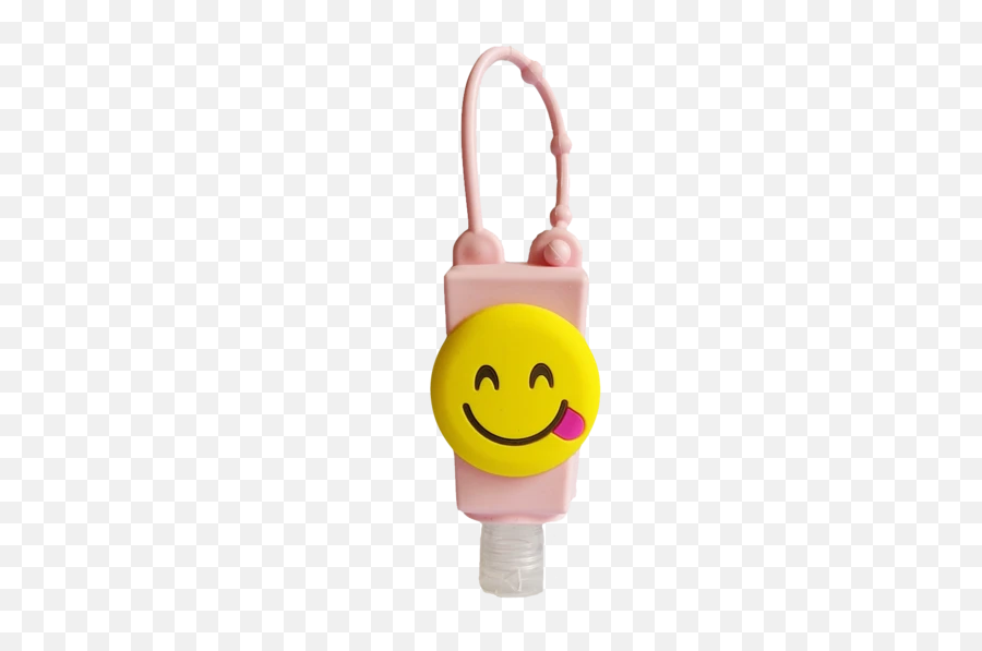 28ml Hand Sanitizer Silicone Cover Loop Emoji Smile - Happy,Bleach Emoji