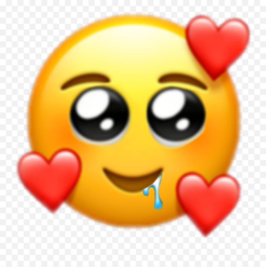 Emoji Hearts U2027u2027 Sticker By Marshy Fan - Pleading Emoji With Hearts,Emoji Battery