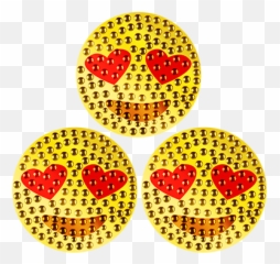 Heart Eye Emoji 3 - Circle