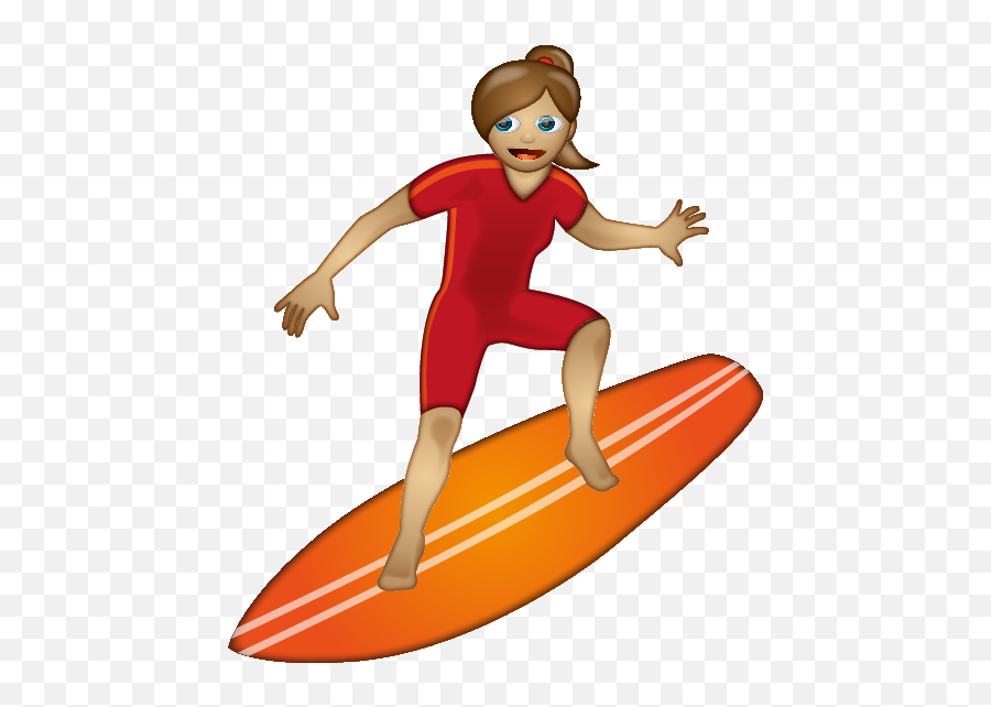 Emoji - Clip Art,Surfing Emoji