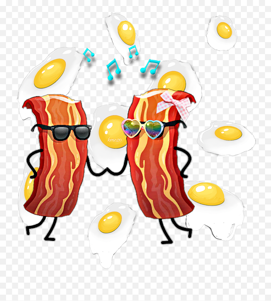 Breakfast Bacon Sticker By Katrina Calbeck - Dot Emoji,Where Is The Bacon Emoji