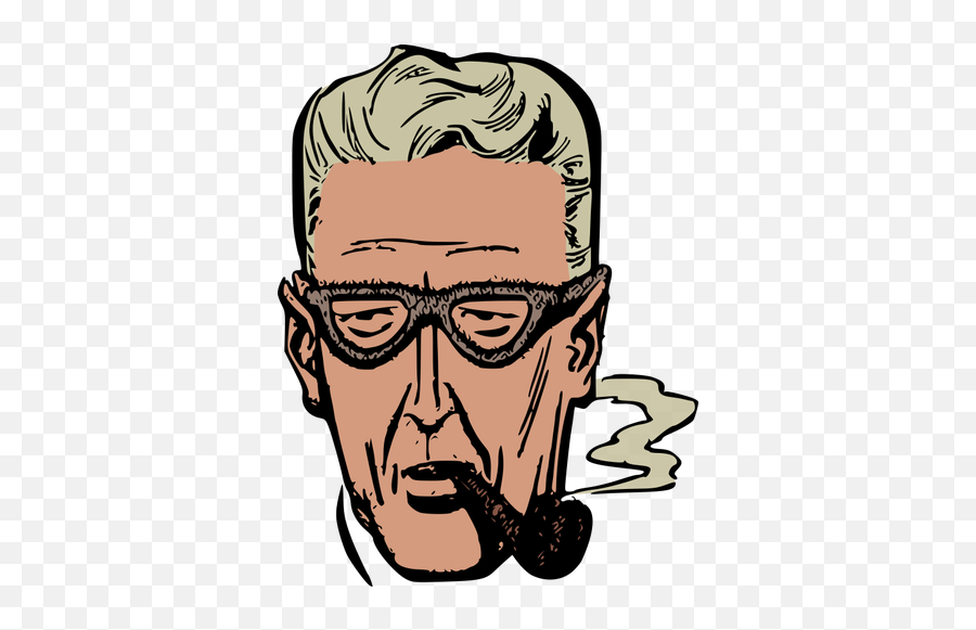 Smoking Man Vector Drawing - Old Man Smoking Png Emoji,Sherlock Holmes Emoji