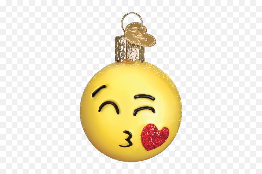 Mini Emoji Ornament Set - Christmas Ornament,Kissy Face Emoji