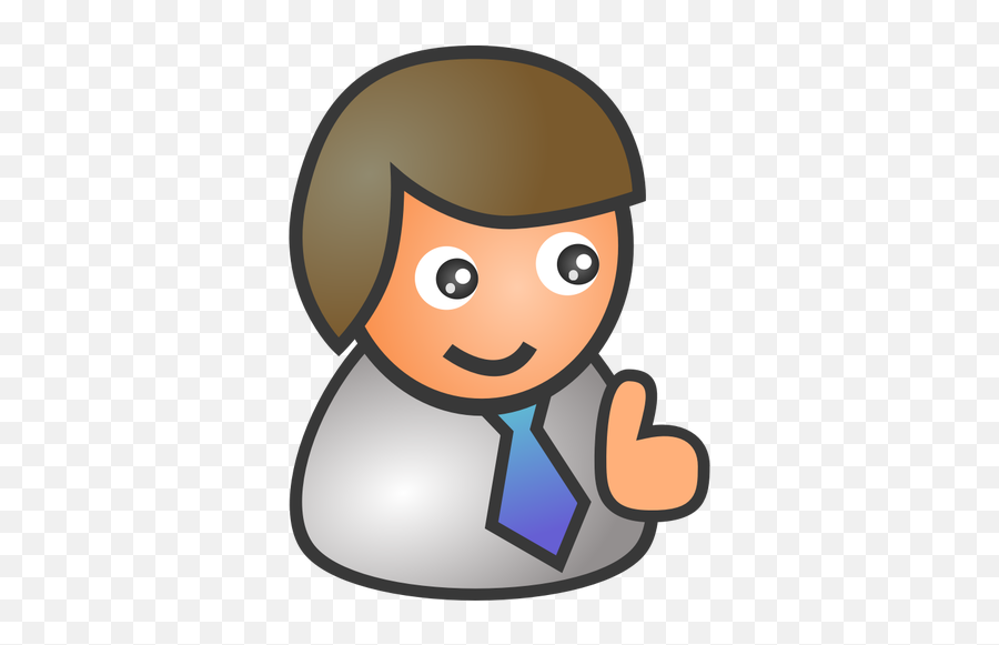 Businessman Icon Avatar Vector Image - Clip Art People Emoji,Scared Emoji Png
