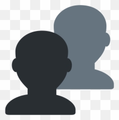 Twemoji 1f465 - Busts In Silhouette Emoji,Sleeping Emoji