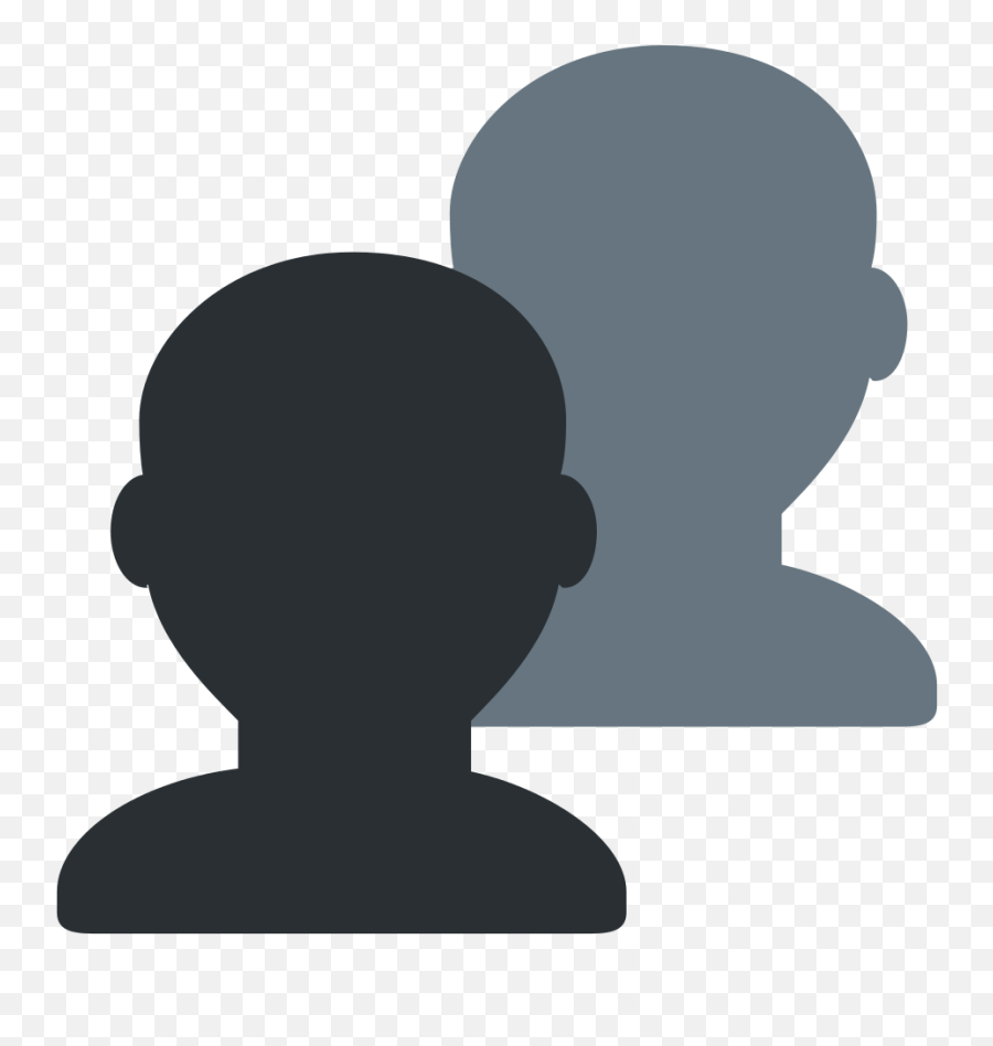 Twemoji 1f465 - Busts In Silhouette Emoji,Sleeping Emoji