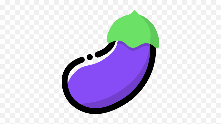 Golden Eggplant Eggplant Food Icon - Clip Art Emoji,Eggplant Emoji Vector