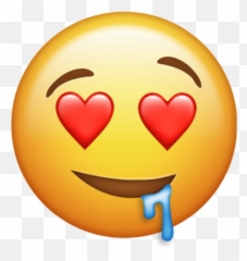 Hearts Emoji Selfie Crown Sabber Sabbern Sabberemoji - Transparent Background Drool Emoji Png,Selfie Emoji