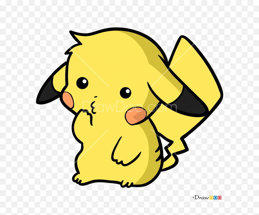 How To Draw Pikachu Kawaii - Cute Pikachu Coloring Sheets Emoji,Pikachu Emoji