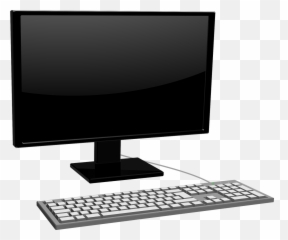 Computer Hardware Keyboard Monitor Pc - With Emoji
