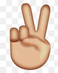 Carefully With Emoticons When Youre Flirting - Peace Emoji,Sign Language Emoji