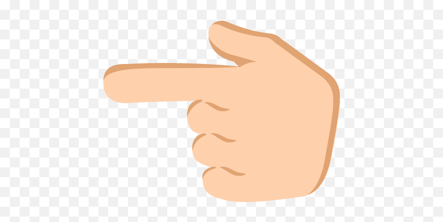Left Pointing Backhand Index Medium Light Skin Tone Emoji - Mao Apontando Esquerda Emoji De Pele Clara,Pointing Finger Emojis