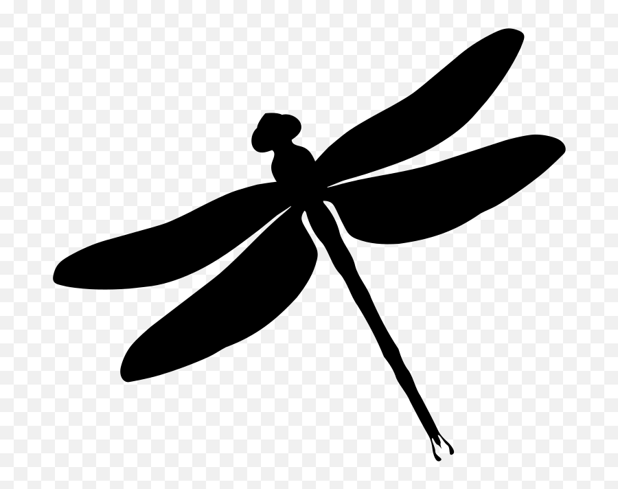 Silhouette Clipart Dragonfly Silhouette Dragonfly - Dragonfly Clipart Emoji,Dragonfly Emoji