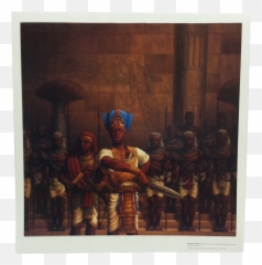 1995 Jay C Allen Piankhy the Great - Bringer of War Original Bakari Editions Poster Painting Emoji