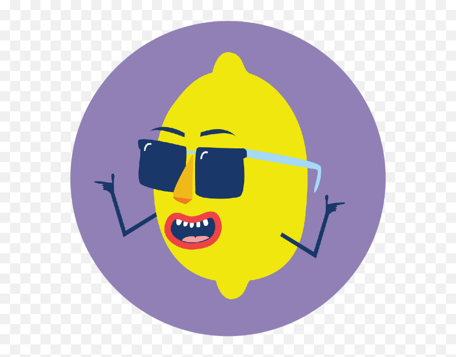 Lemon Guy - Clip Art Emoji,Raised Hand Emoticon