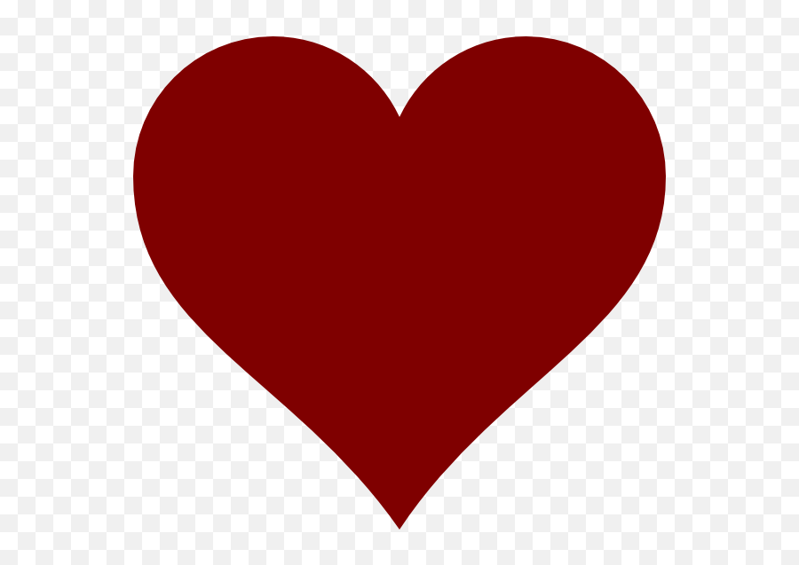Maroon Heart Clip Art At Clker - Heart Emoji,Maroon Heart Emoji