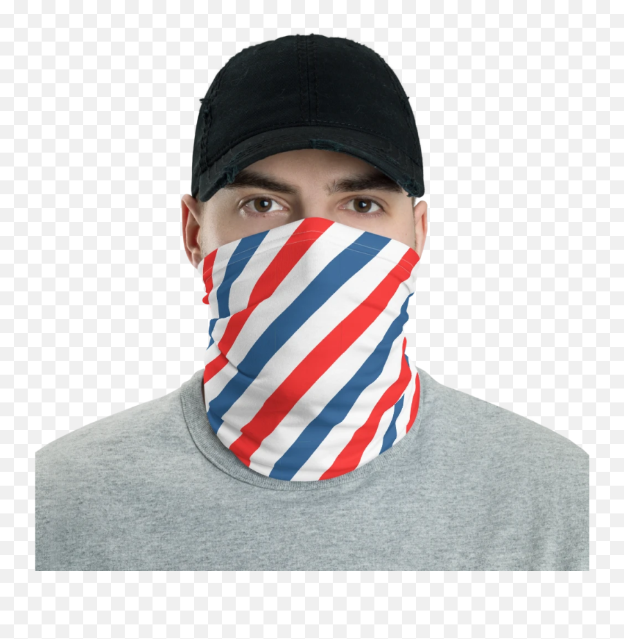 Featured Tagged Neck Gaiter - Swish Embassy Smiley Face Mask Emoji,Angel Haircut Flag Emoji