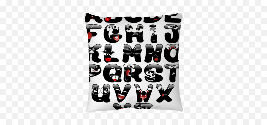 Alfabeto Emozioni - Cushion Emoji,Bow Emoticons