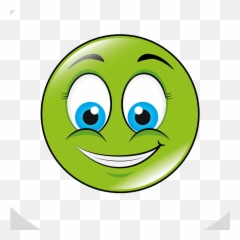Green Smiley Face Png Download - Yellow Green Smiley Emoji,Wut Emoticon