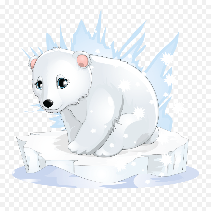 Transparent Polar Bear Clipart - Clipartix Cartoon Polar Bear Drawing Emoji,Polar Bear Emoji