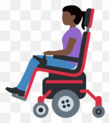Woman In Motorized Wheelchair Emoji Clipart Free Download - Man In Motorized Wheelchair Emoji,Tire Emoji