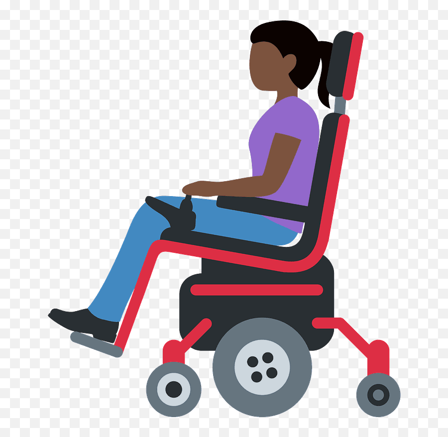 Woman In Motorized Wheelchair Emoji Clipart Free Download - Man In Motorized Wheelchair Emoji,Tire Emoji