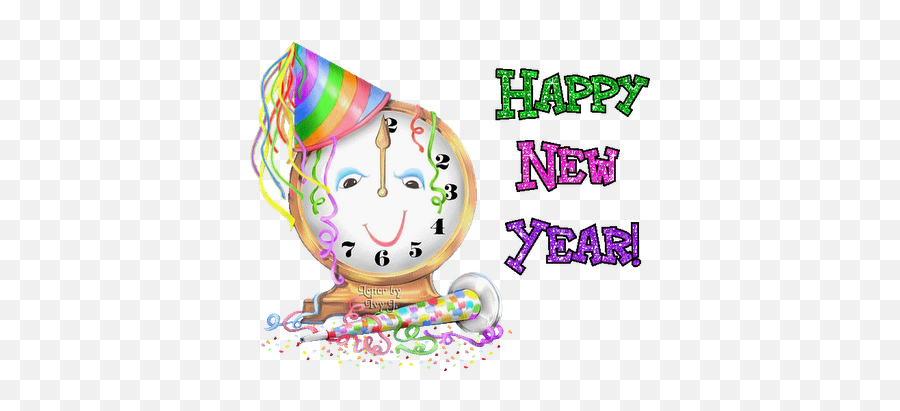 Happy New Year Animation Happy New - Animated New Year Greetings Emoji,Happy New Year Emoticons