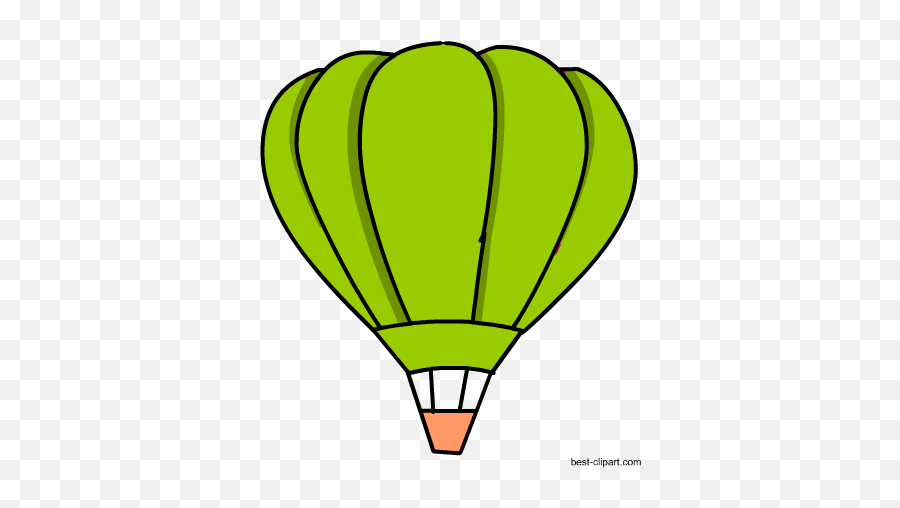 Free Hot Air Balloon Clip Art - Yellow Hot Air Balloon Clipart Emoji,Hot Air Balloon Emoji