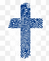 Finland Flag Fingerprint Country Pride - Guinea Emoji