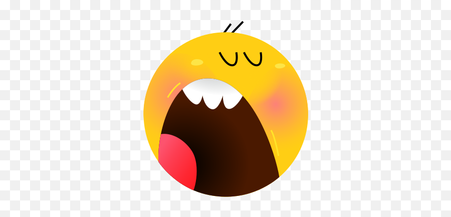 Yawn - Smiley Emoji,Yawn Emoticon