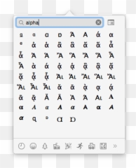 On Mac S Types Ss - Sign Of Alpha And Beta Emoji,Emoji Keyboard Shortcut