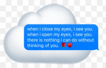 Cloud Love Sticker Ariana Grande Blue - Graphics Emoji,Red Eyes Thinking Emoji