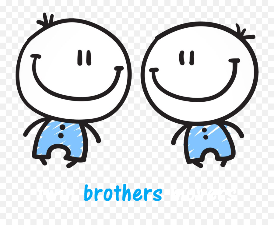 Twin Png Free Twin - Twin Brothers Cartoon Emoji,Twin Emoji
