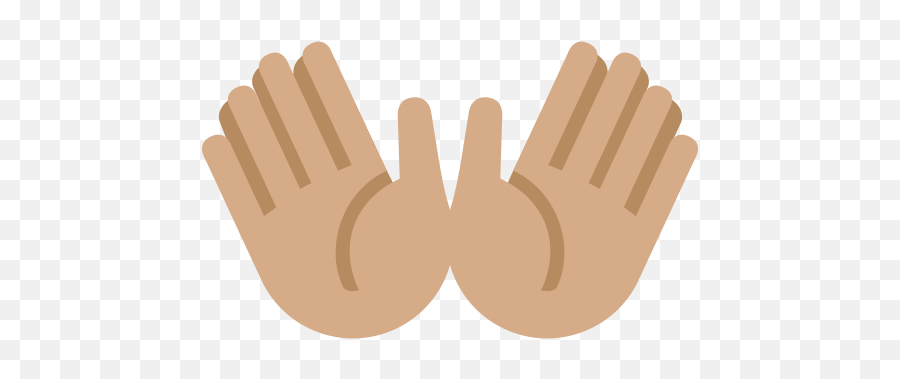 Open Hands Emoji With Medium Skin Tone Meaning And Pictures - Emoji Meaning 2 Hands,Circle Hand Emoji