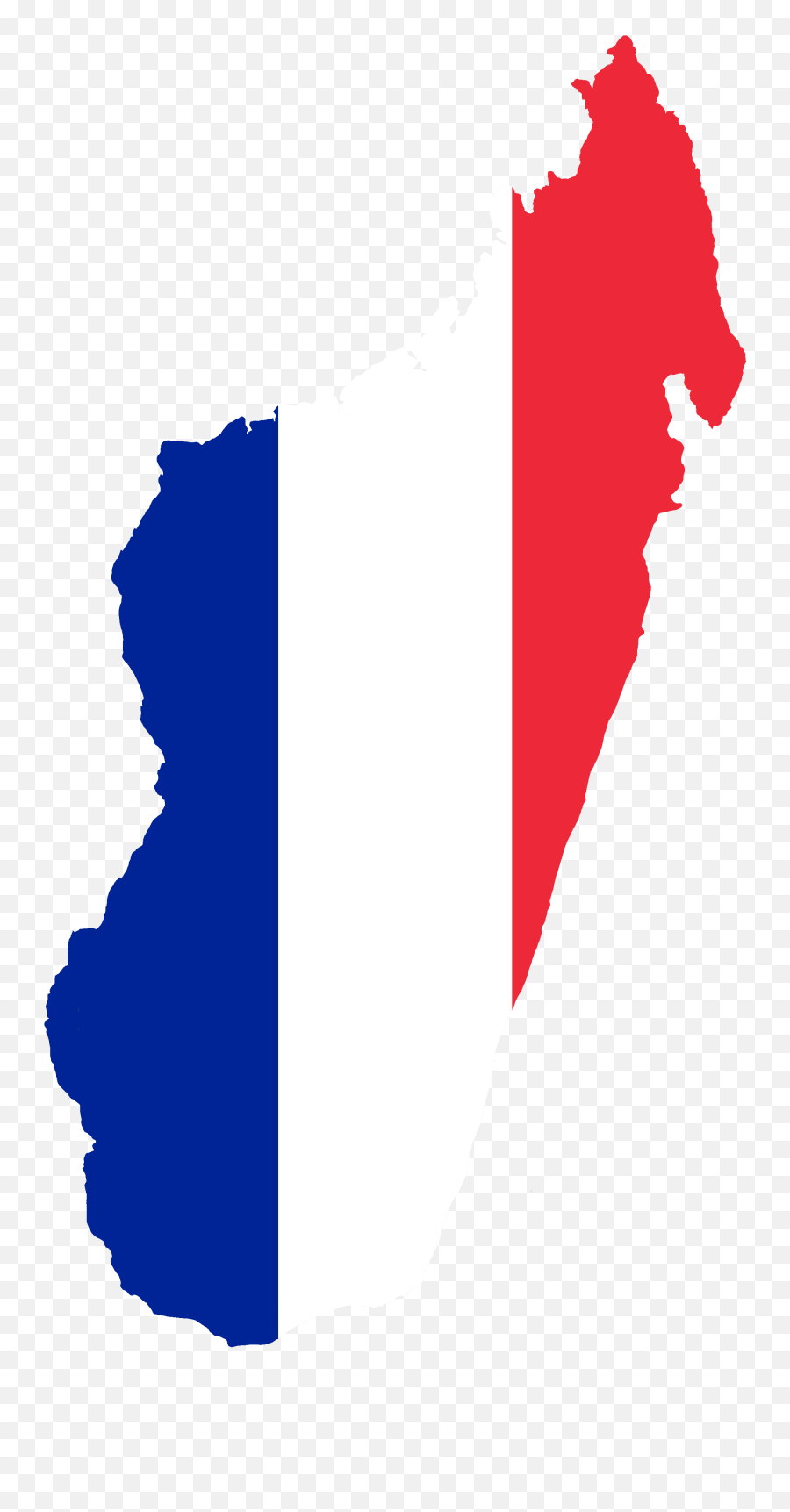 Flag Map Of French Madagascar - French Madagascar Flag Map Emoji,Madagascar Flag Emoji