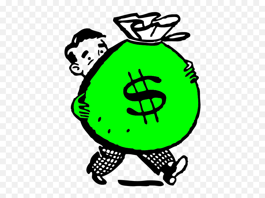 Money Bag Emoji Clipart Black And White - Money Bags Clip Art,Scale Emoji