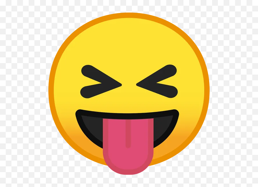Yuk Emoji Yuck - Squinting Face With Tongue Emoji,Bleach Emoji