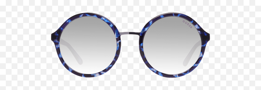 Guess Sunglasses Ladies Blue - Circle Emoji,Guess The Emoji Moon And Man
