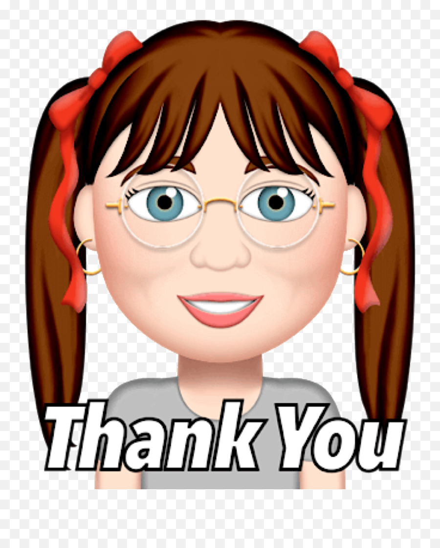 Thankyou Freetoedit Sticker Girl Pigtails Ponytails Emo - Cartoon Emoji,Thank You Emoticon