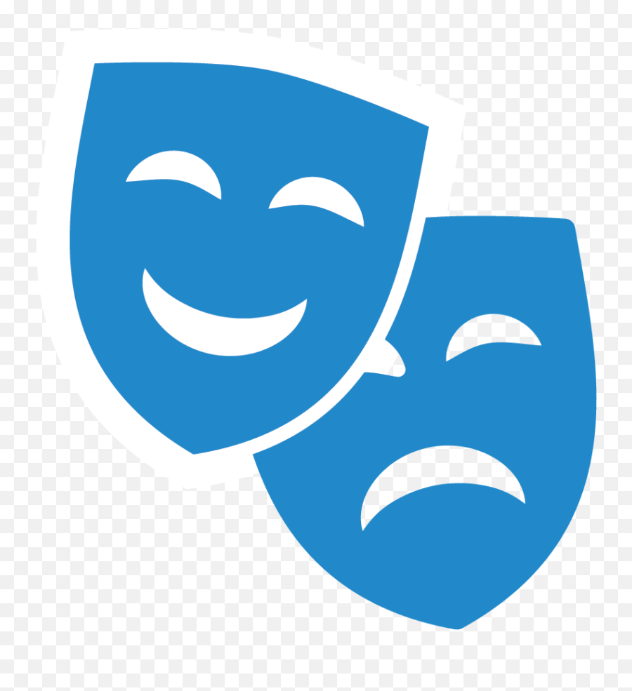 Programs - Theater Mask Blue Transparent Png Emoji,Steam Emoticon Letters