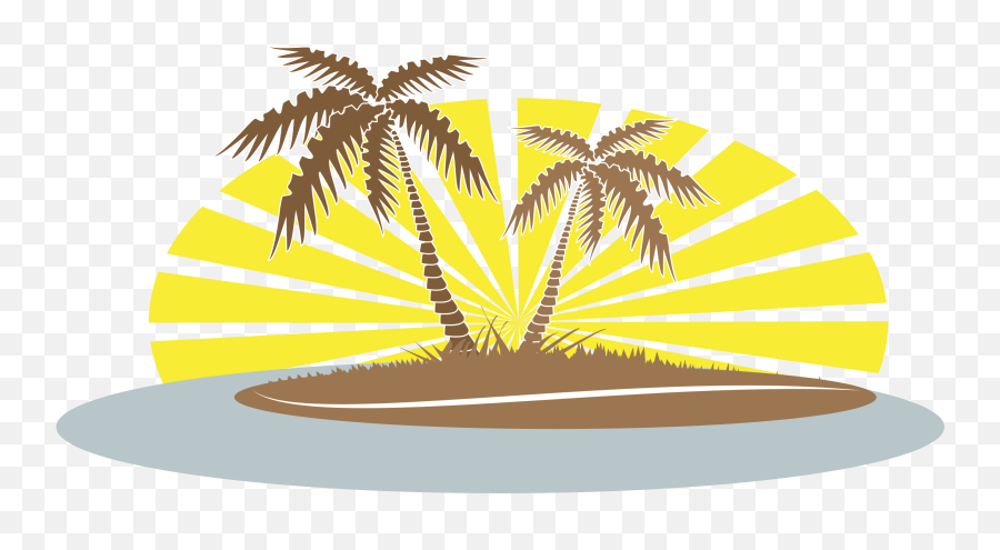 Download Hd Palm Trees Png Library Library - Date Palm Tree Palm Tree Beach Clipart Emoji,Palm Tree Emoji Png