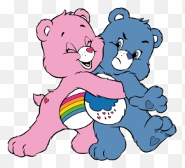 Friends Hugging Clipart - Cute Care Bear Drawing Emoji